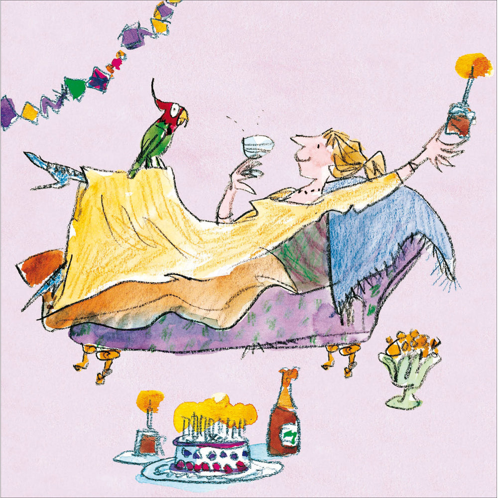 Happy Birthday Quentin Blake Card And Relax