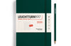 Leuchtturm1917 A5 Hardcover Weekly Planner & Notebook 2025 Forest Green