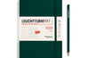 Leuchtturm1917 A5 Softcover Weekly Planner & Notebook 2025 Forest Green