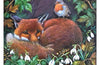 John Austin Fox & Snowdrops Card