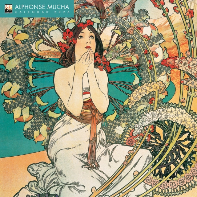 Alphonse Mucha Wall Calendar 2026 (Art Calendar) (PRE-ORDER)