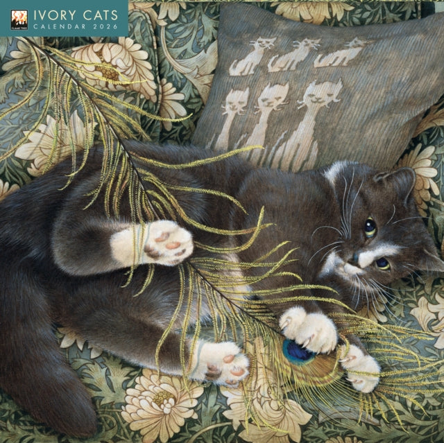 Ivory Cats by Lesley Anne Ivory Wall Calendar 2026 (Art Calendar) (PRE-ORDER)
