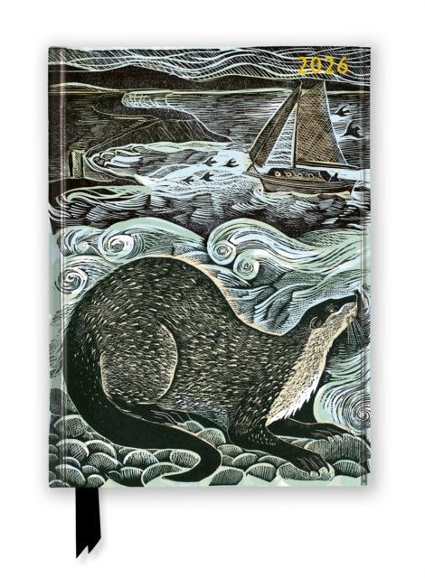 Angela Harding: Shetland Otter and Windsong 2026 Luxury Diary Planner - Page to View with Notes (PRE-ORDER)