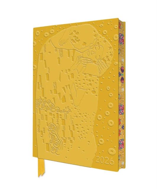 Gustav Klimt: The Kiss 2026 Artisan Art Vegan Leather Diary Planner - Page to View with Notes (PRE-ORDER)