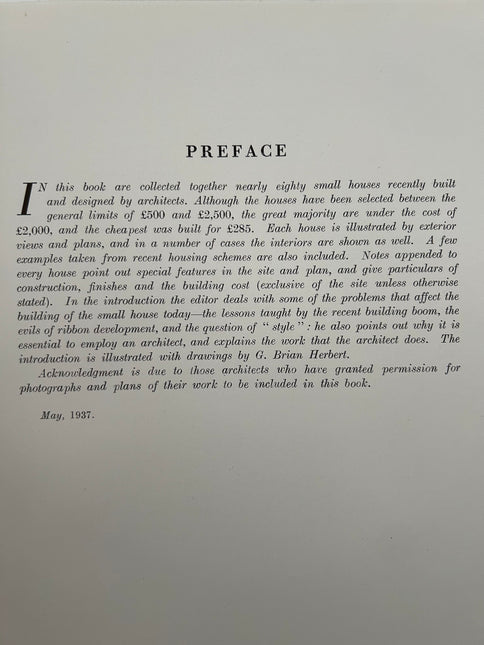 Small Houses £500-£2,500 H. Myles Wright (Edited By)