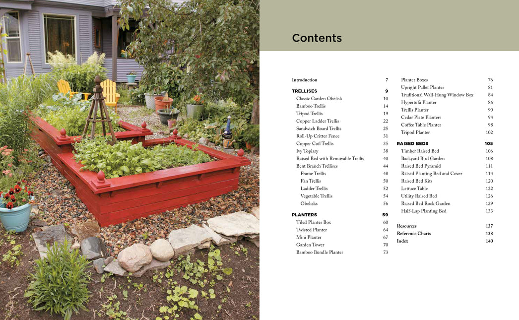 Trellises, Planters & Raised Beds for Beginners: 30+ Easy, Unique, and Useful Projects You Can Make with Common Tools and Materials