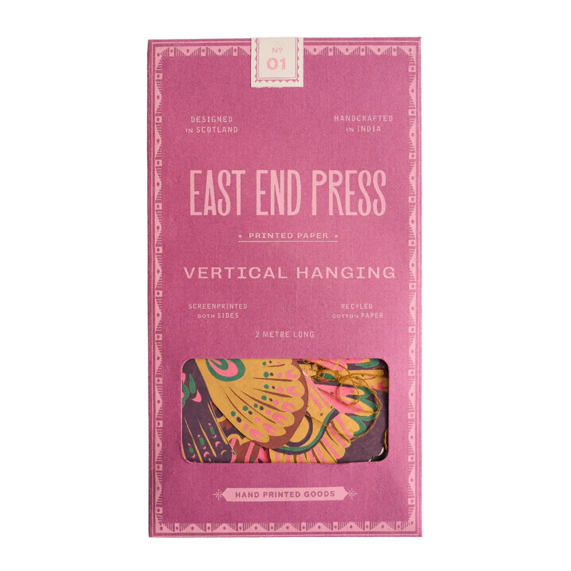 Butterfly Vertical Wall Hanging East End Press Garland