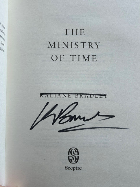 (SIGNED) The Ministry of Time by Kaliane Bradley