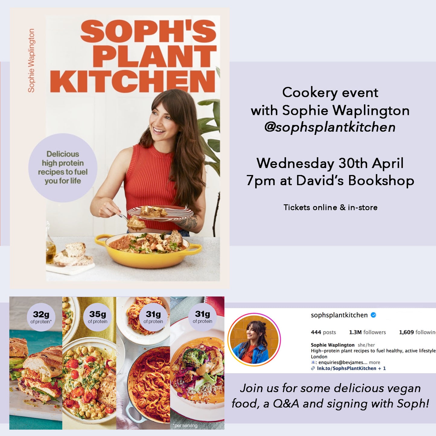Event ticket: Soph's Plant Kitchen with Sophie Waplington