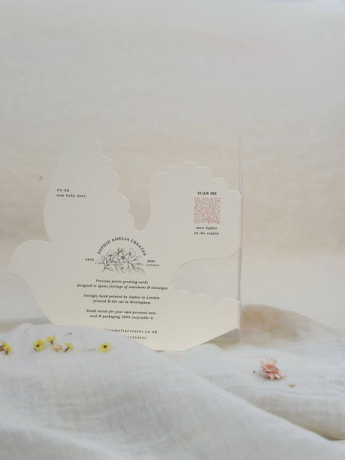 Valentine dove - shaped card