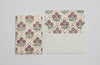 Hand Block Printed Greeting Card - Trellis Pink Earth