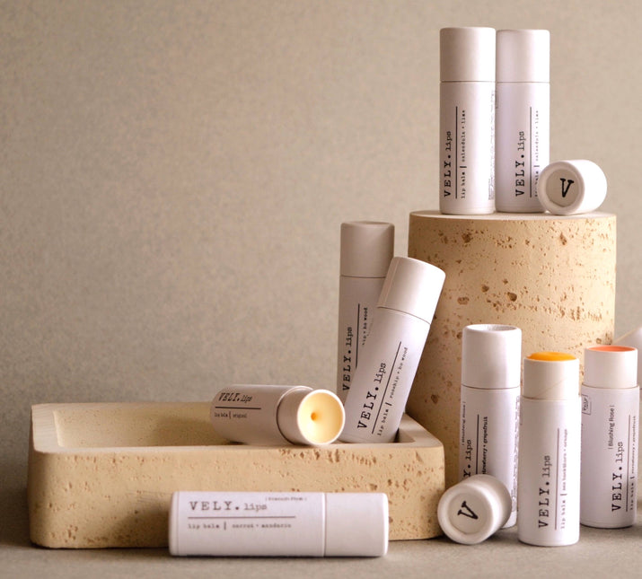 Natural Vegan Lip Balm With Calendula Extract and Lime