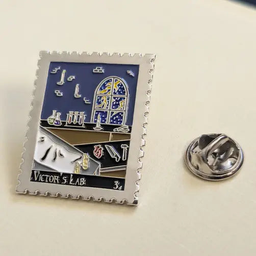 Frankenstein - Victor's Lab: Silver Enamel Pin Badge