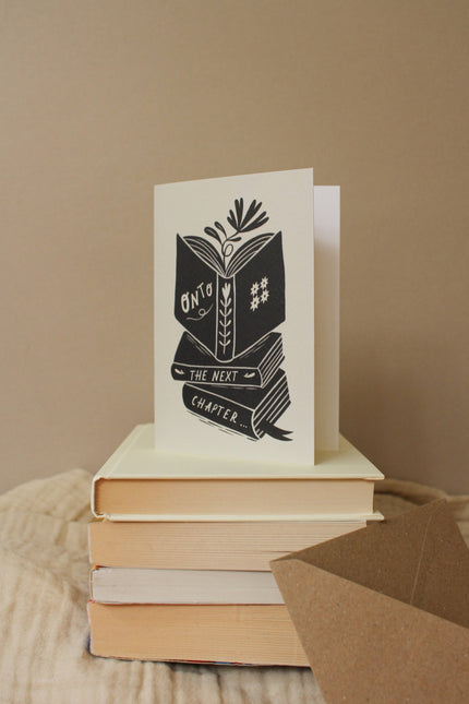 'Onto The Next Chapter...' Thoughtful Card