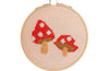 Toadstool Cross Stitch Kit - Red