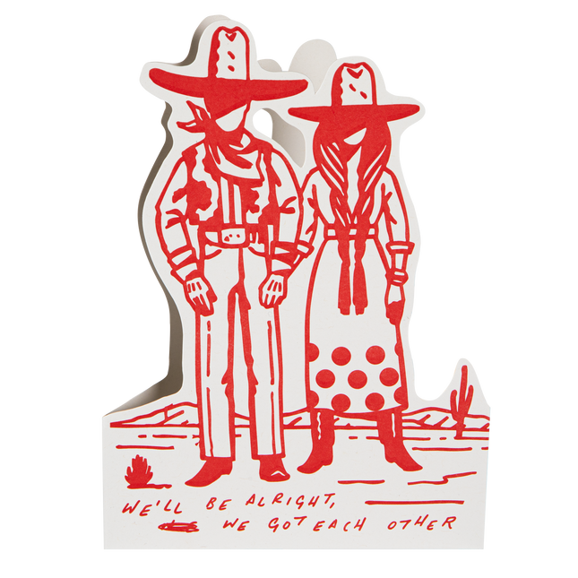 We'll Be Alright | Letterpress Cards | Cut-out Cards