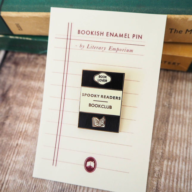 'Spooky Readers Bookclub' Book Lover Enamel Pin Badge