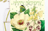 Hand Glittered Botanical Birthday Card