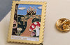 Alice's Adventures in Wonderland: Gold Enamel Pin Badge