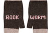 Book Worm Mittens in Cocoa with Calamine