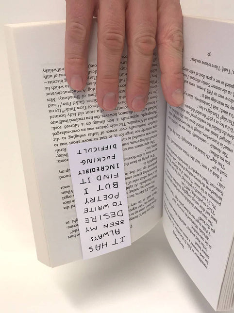 David Shrigley Magnetic Bookmark - Write Poetry