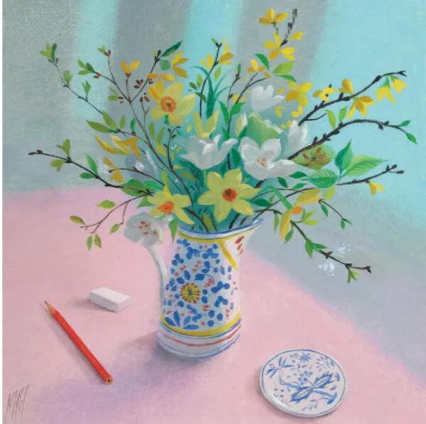 Spring Flower Arrangement Card
