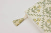 Block Printed Ruled Notebook (A5) - Floral Lattice Buttercream