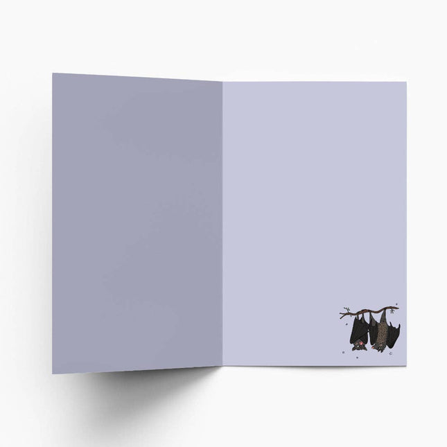 Two Bats in Love Gold Foil - Love/Anniversary Card