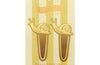 Designworks Ink Vintage Sass Brass Page Tabs-What The Shell