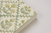 Block Printed Ruled Notebook (A5) - Floral Lattice Buttercream
