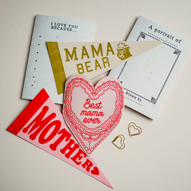 Mother pennant Mothers day card