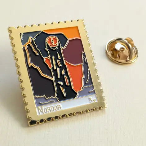 The Lord of the Rings - Mordor: Gold Enamel Pin Badge