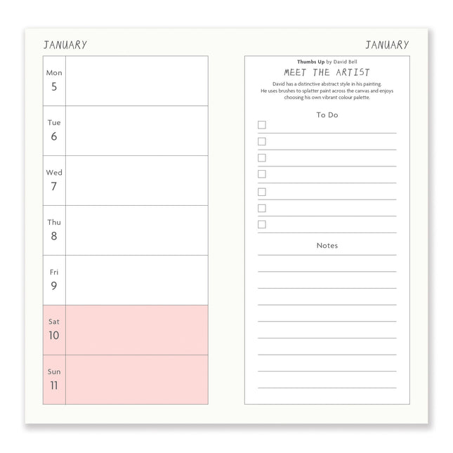 Arthouse Unlimited Slim 2026 Diary