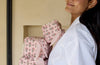 Organic Cotton Toiletry Bag (Small) - Ditsy Floral Blush