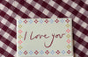 Folk I Love You mini card