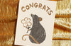 Congrats Rat - Risograph Card