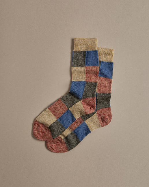 Fine Merino Wool Socks | Colour Patchwork