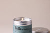 Rain Vegetable Wax Folk Tin Candle