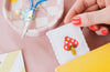 Toadstool Cross Stitch Bookmark Kit