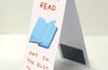 I Can't Read Bookmark by David Shrigley