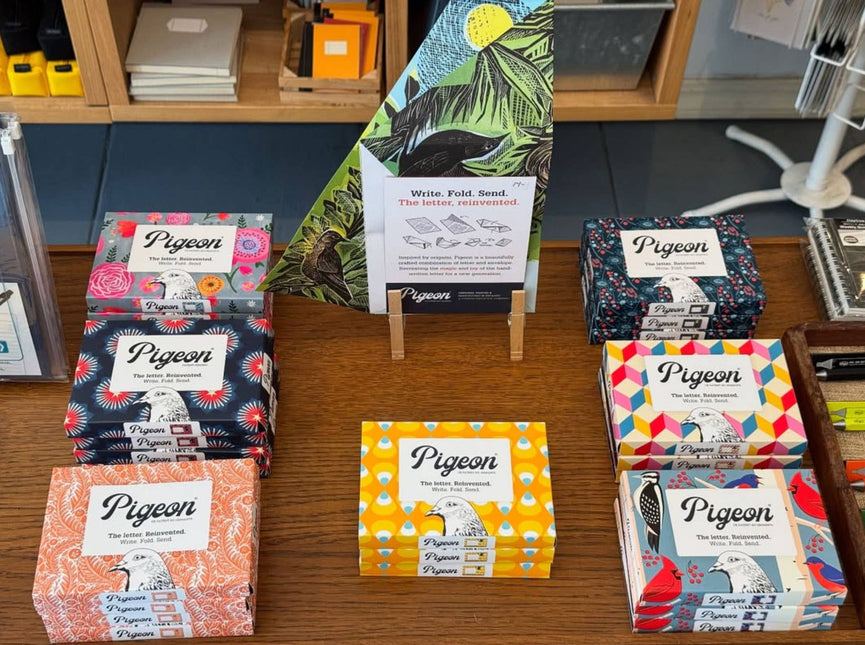 Wonderfully Wild Pigeon, Nature-inspired Folding Letters