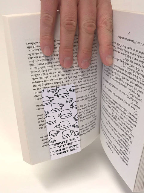 David Shrigley Magnetic Bookmark - Too Much Tea