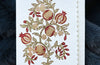 Hand Block Printed Greeting Card - GC Anaar Scarlet