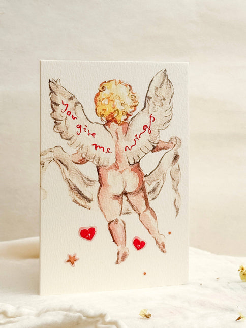 You give me wings  - everyday card