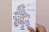 Hand Block Printed Greeting Card - GC Anaar Lavender