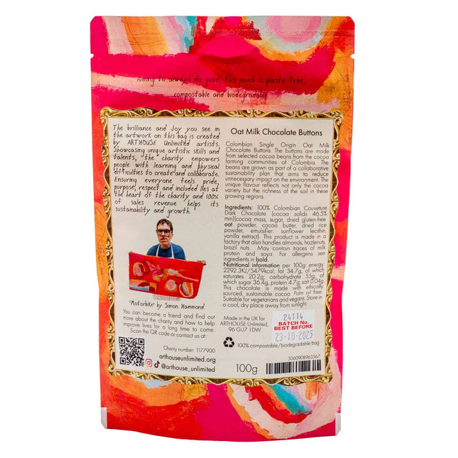 Motorbike, Big Oat Milk Chocolate Buttons