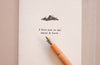 I love you to the moon & back letterpress card