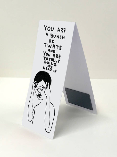 Shrigley Magnetic Bookmark - Bunch Of Twats
