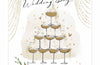 Wedding Card Champagne Tower
