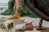 Fine Merino Wool Socks | Dark Yellow Marl